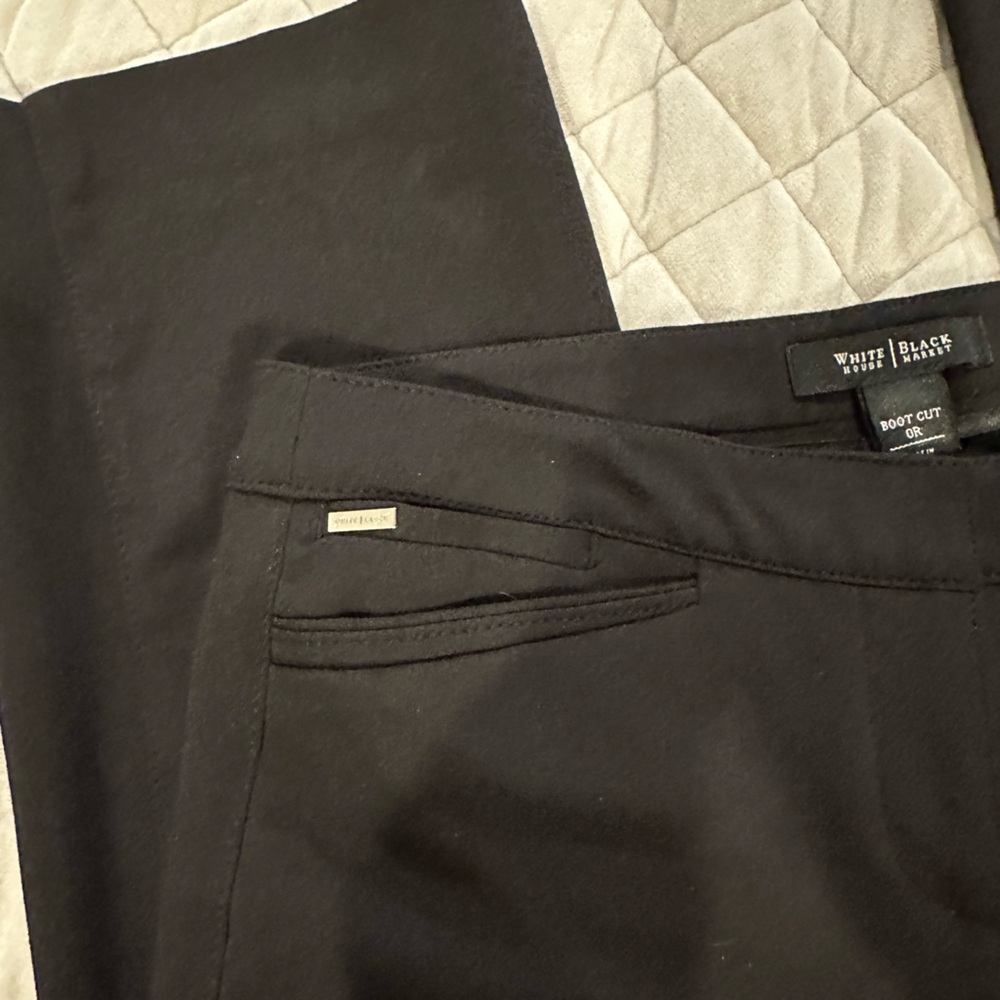 White House Black Market Bootcut Black Pants